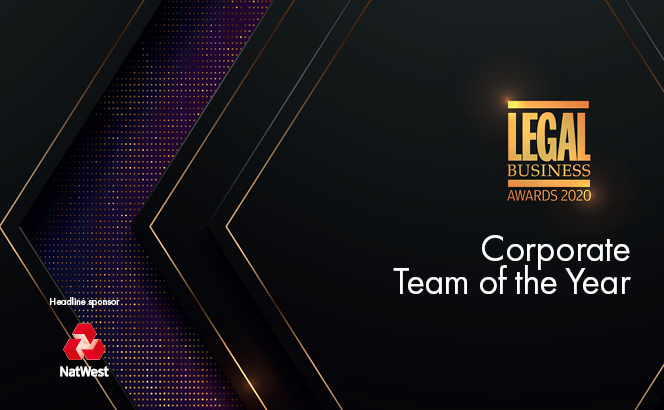 Legal Business Awards 2020 – Corporate Team of the Year